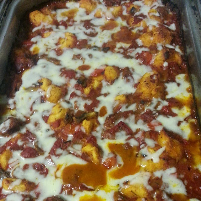 Shannon's Lightening the Load Emily Bites Bubble Up Pizza Casserole