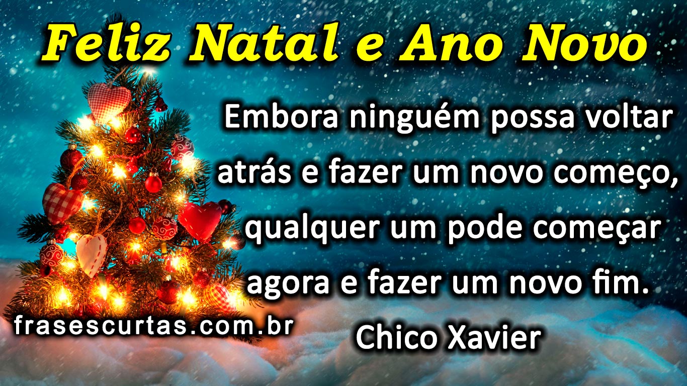 Mensagens Espíritas de Natal e Ano Novo - Frases Curtas