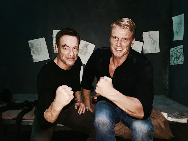 Jean-Claude Van Damme With Dolph Lundgren Jean-Claude Van Damme With Dolph Lundgren