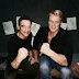 Jean-Claude Van Damme With Dolph Lundgren behind the scenes of 'Black Water'