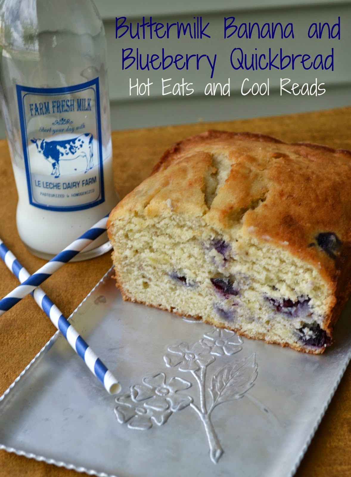 Buttermilk Banana and Blueberry Quick Bread Recipe