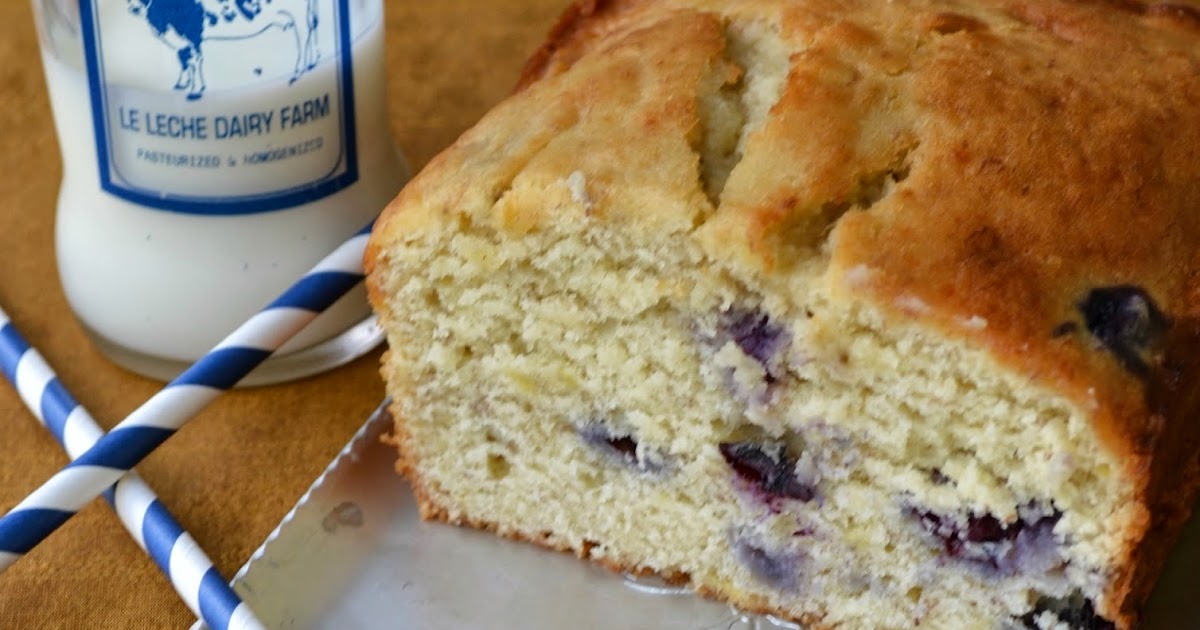 Buttermilk Banana and Blueberry Quick Bread Recipe