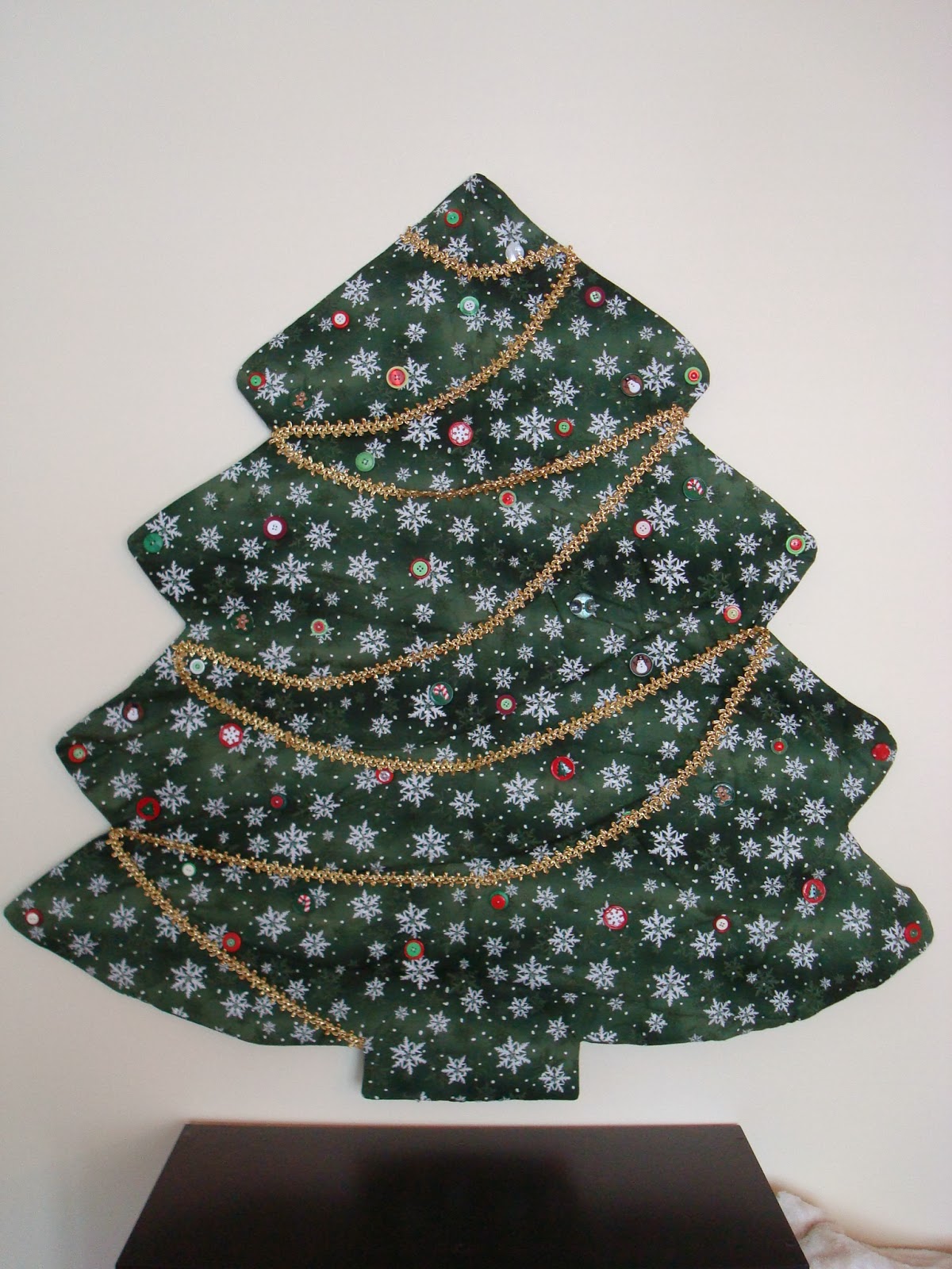 Les aiguilles au jardin: Sapin de Noël en tissu