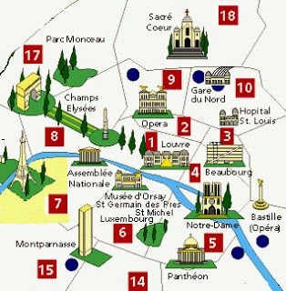 mapa de Paris