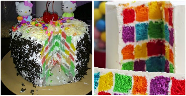 Belajar Berkreasi Buat Rainbow Cake Papan Catur yuk! Ini dia Resep dan Cara Membuatnya 