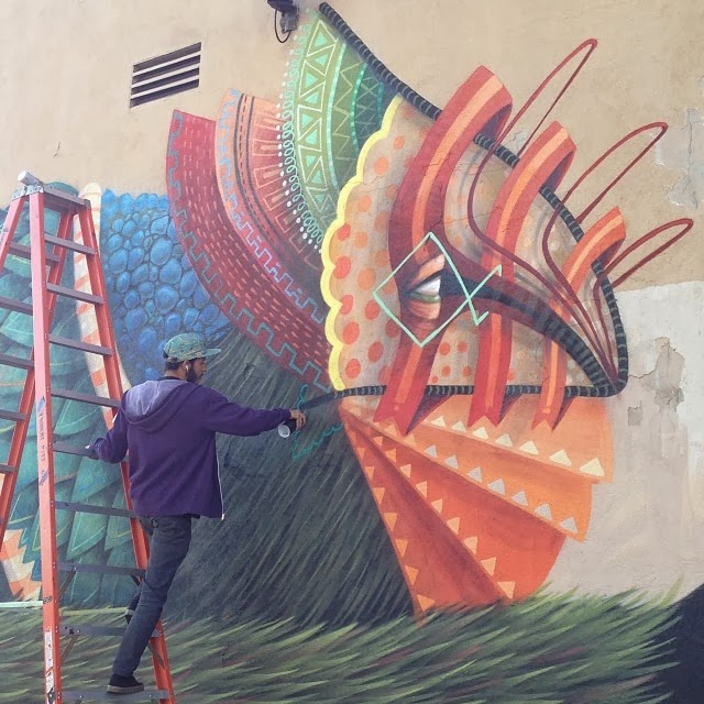 Curiot x Nosego New Mural – Compton, Los Angeles – StreetArtNews