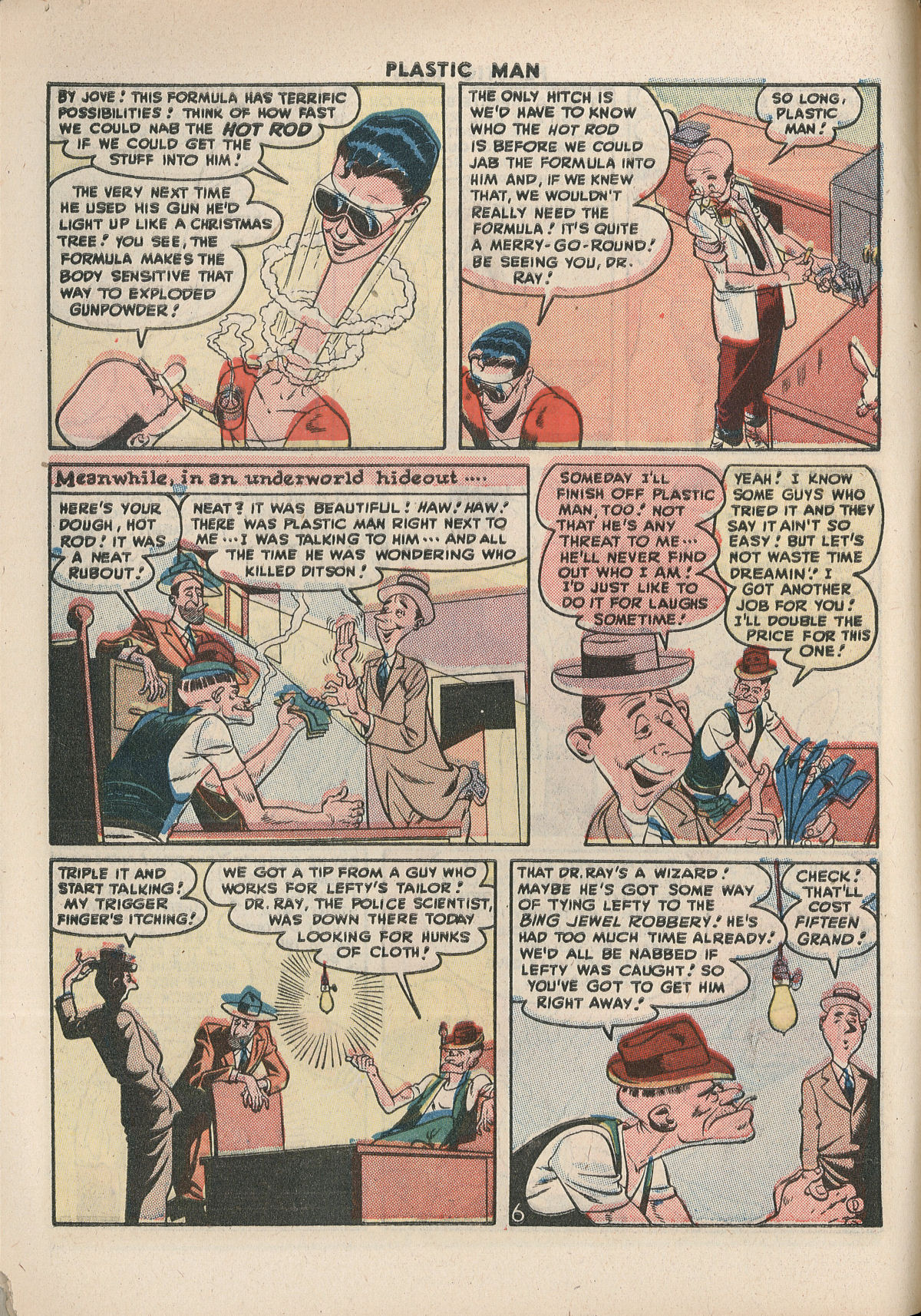 Read online Plastic Man (1943) comic -  Issue #8 - 8
