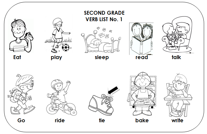action verbs coloring pages - photo #5