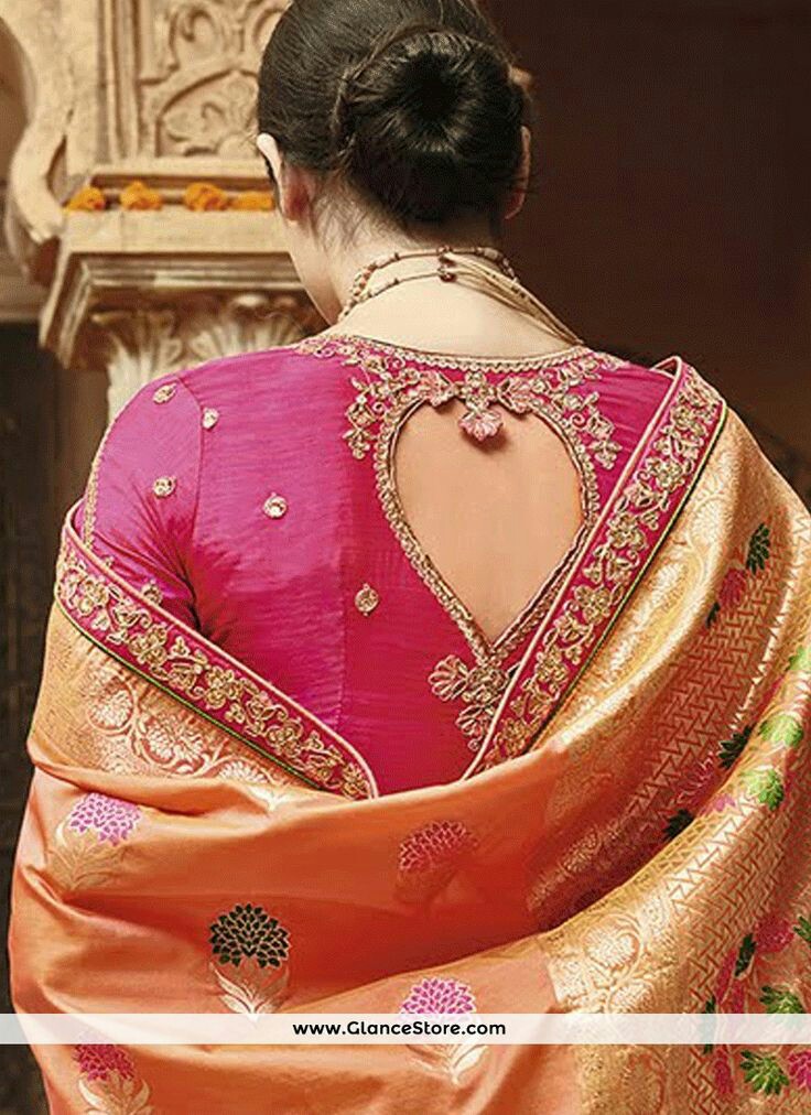 Bridal Blouse Back Neck Blouse Designs 2020 For Silk Sarees Silk