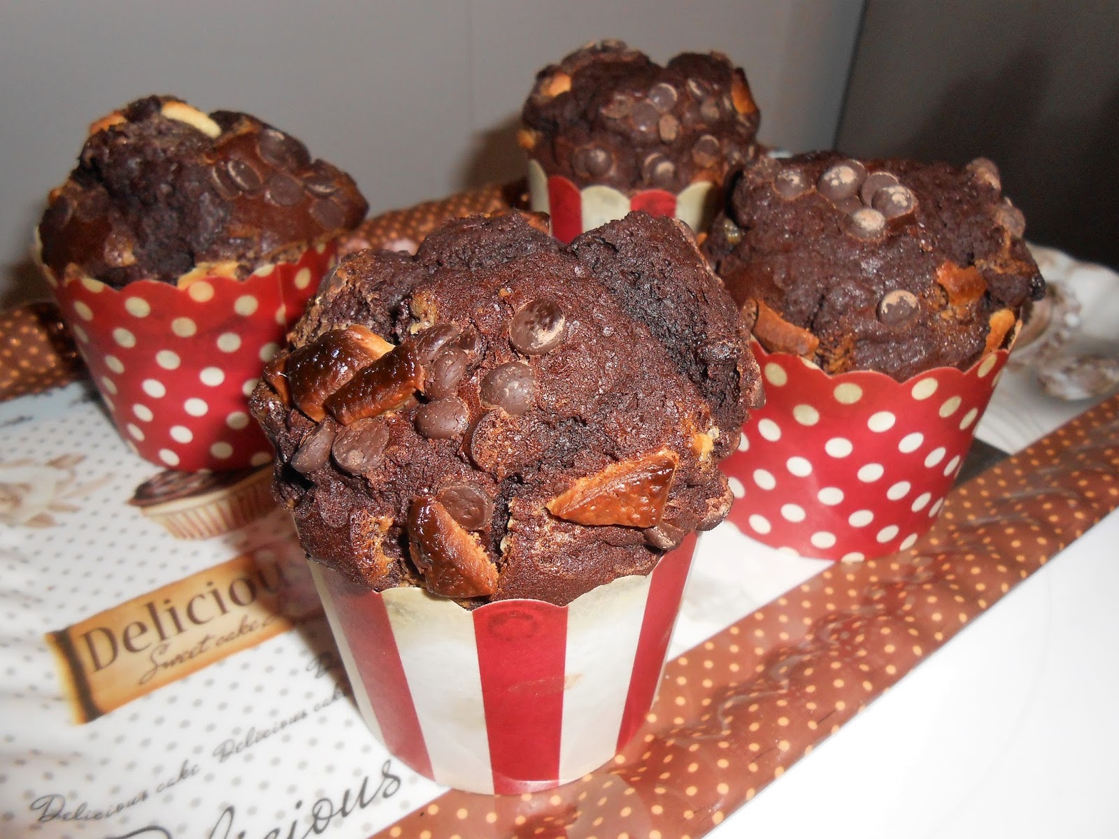 RECETA MUFFINS DE CHOCOLATE Y NARANJA