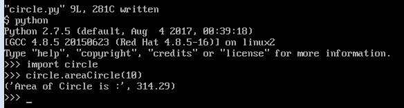 Calculate Circle Area the Logic You Need to write in Python