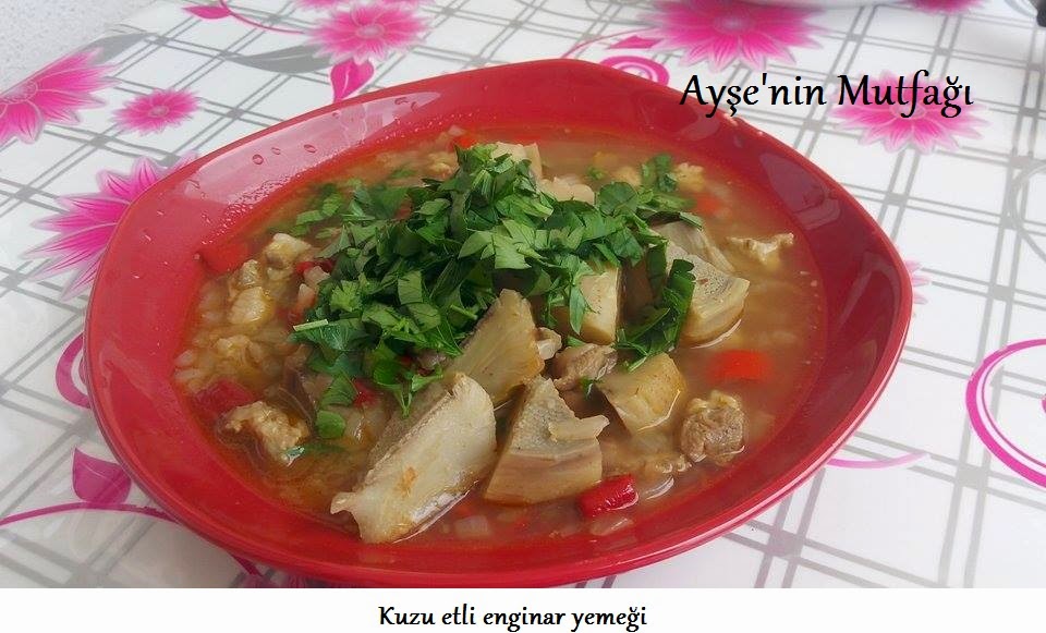 Kuzu Etli Enginar Yemegi Tarifi