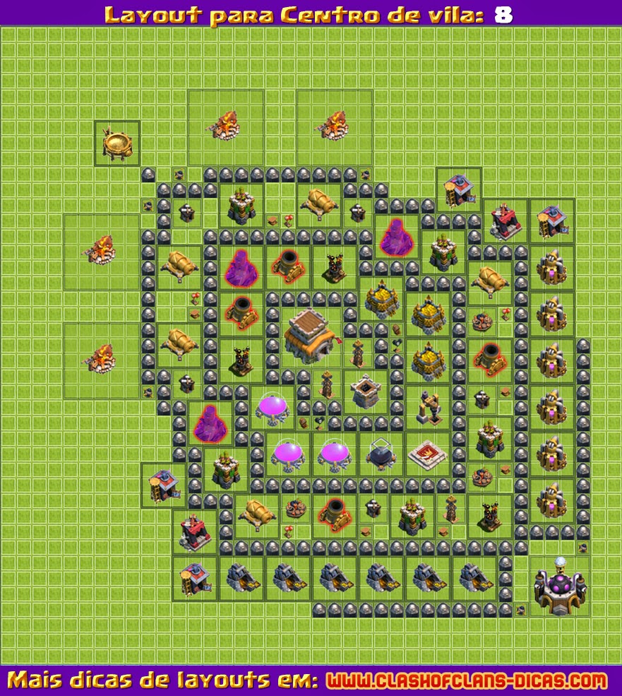 Best Clash of Clans Town Hall 8 Layout