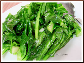 Stir-fried vegetables (Kai Lan sprouts)