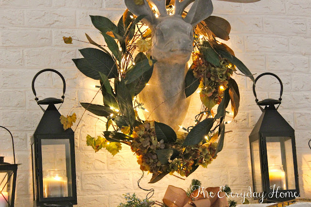 A Woodland Christmas Mantel by The Everyday Home 