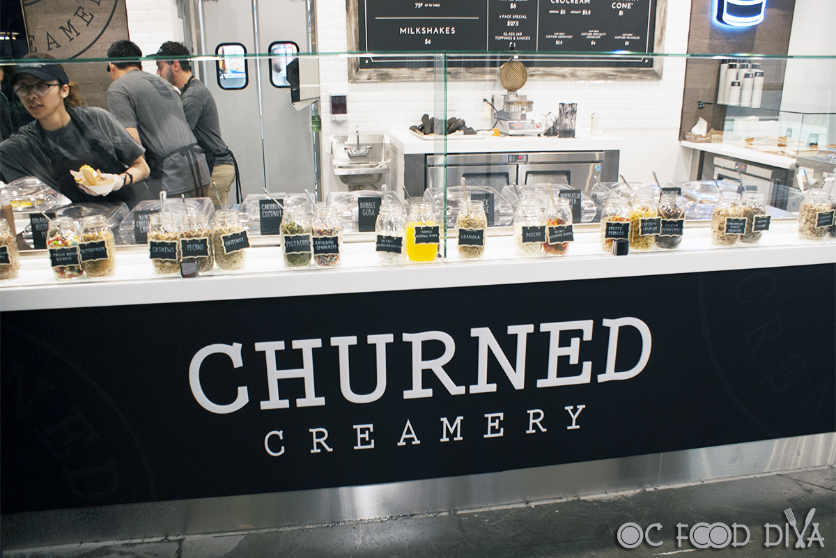 OC Food Diva Churned Creamery where freshly churned ice cream meets