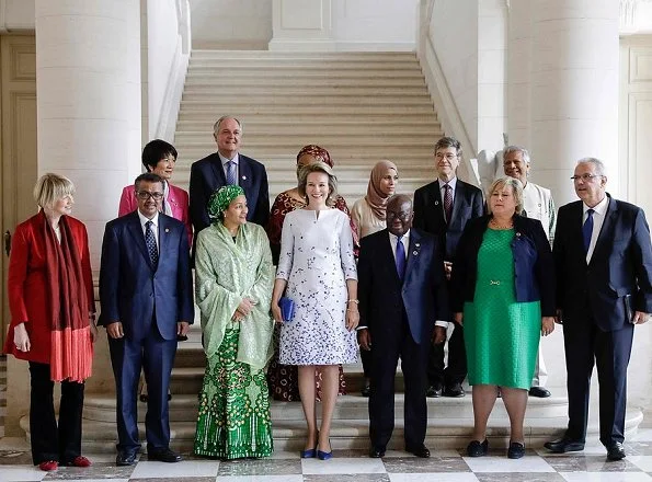 Queen Mathilde held a lunch at Laken Royal Palace for the participants of the "European Development Days"