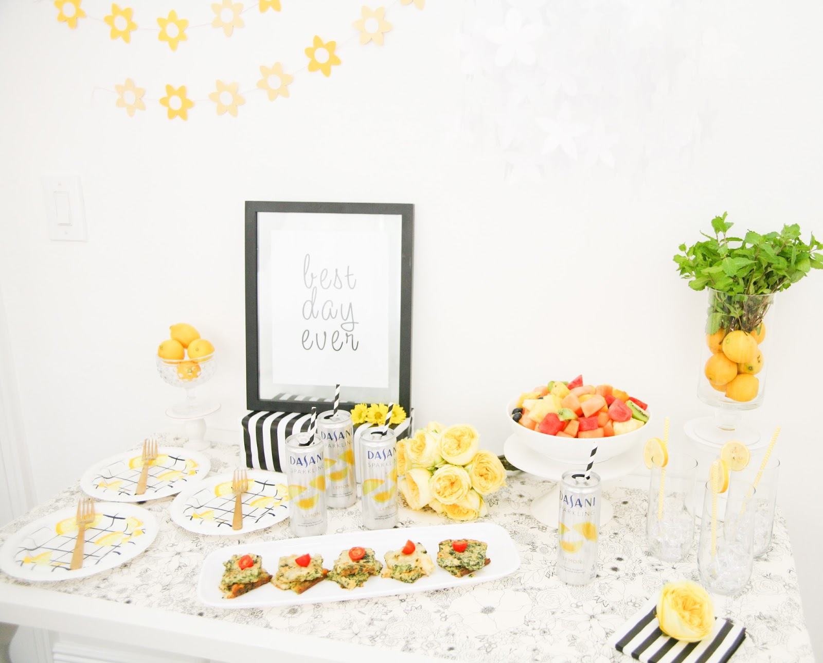Brunch Party Ideas Lemon and Stripes Brunch Popular Party Planning