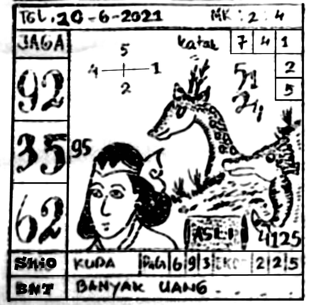 Syair Singapura Minggu 20 Juni 2021 Royal Syair