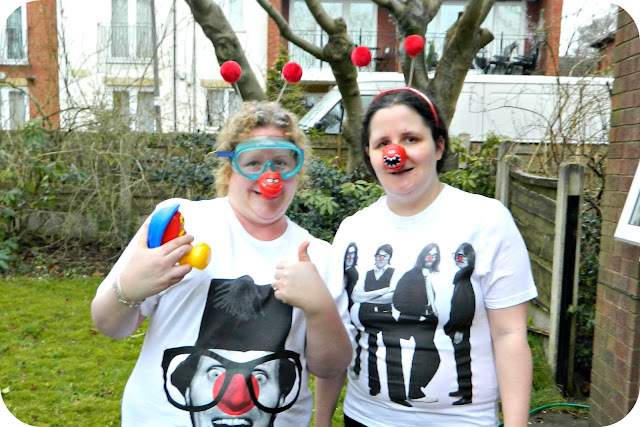 Comic Relief fundraising jelly bath before 