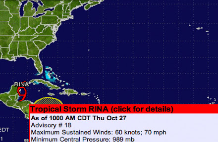 “Rina” se degrada a Tormenta Tropical, informa el CNHM; bajan a alerta Verde para Sur y mantienen Naranja para norte de QR