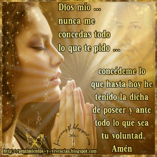 Frases En Gif: GRACIAS DIOS MÍO POR TODO