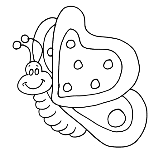label butterfly coloring pages - photo #4