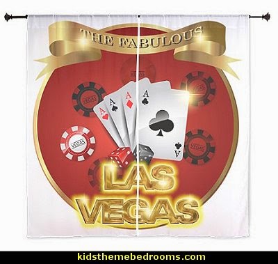 Gambling Vegas 60" Curtains
