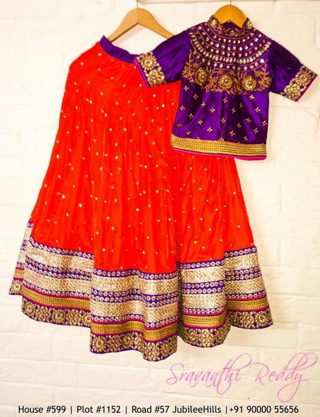 Red Lehenga by Sravanthi Reddy - Indian Dresses