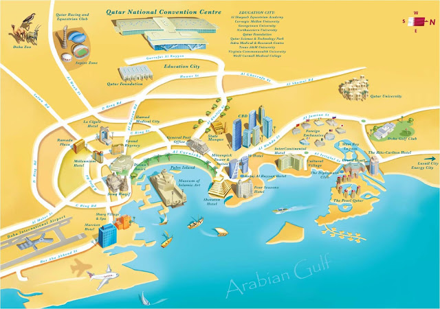 Doha turist map