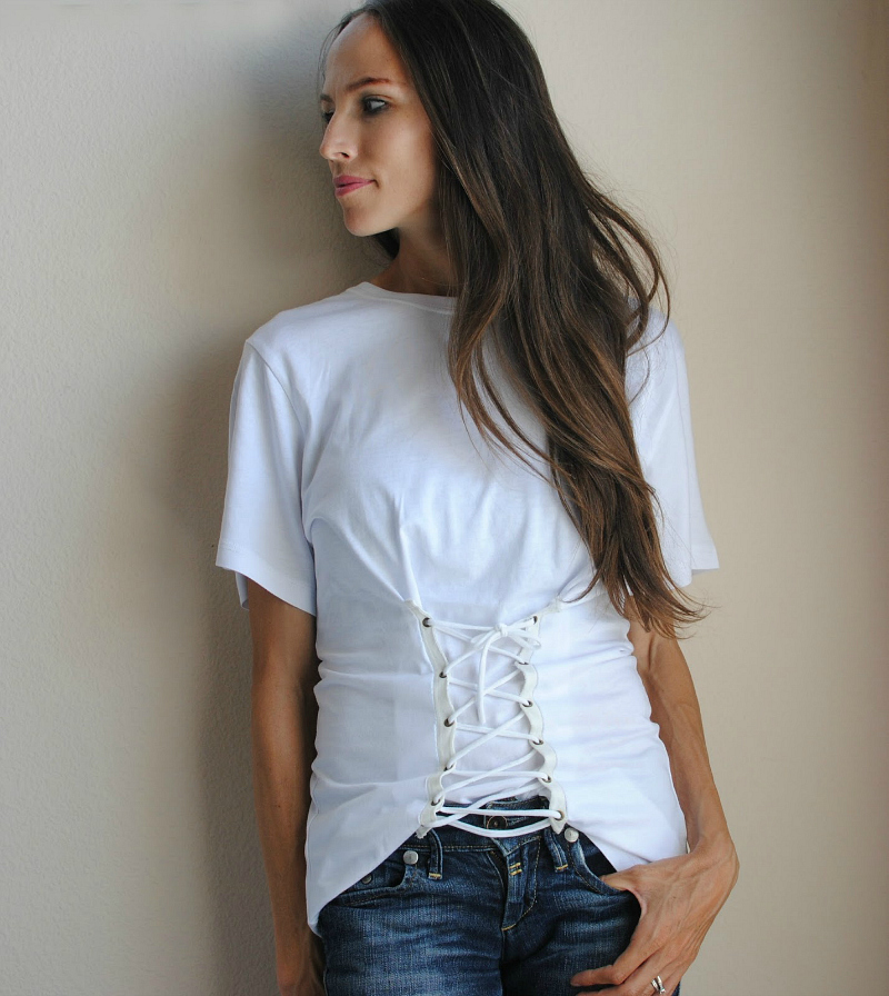 Trash To Couture: DIY Corset Top