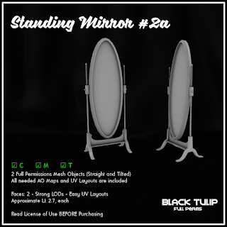 [Black Tulip] Mesh - Standing Mirror #2a