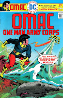 Omac v1 #7 dc bronze age comic book cover art by Jack Kirby