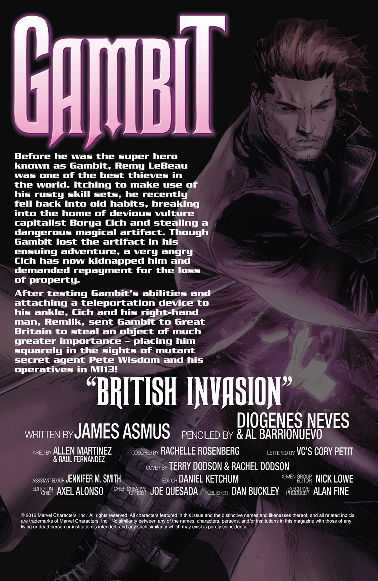 Read online Gambit (2012) comic -  Issue #6 - 2
