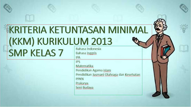 KKM Kelas 7 SMP Kurikulum 2013 Download Kriteria Ketuntasan Minimal SMP K13 Semester 1 dan 2