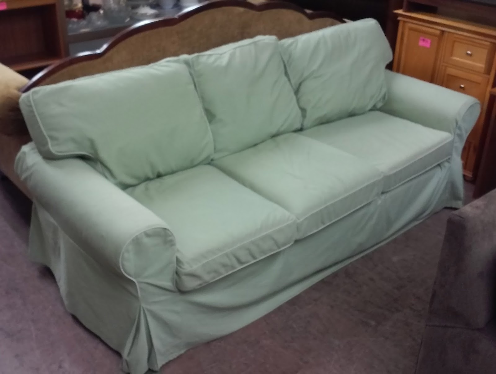 UHURU FURNITURE & COLLECTIBLES SOLD Fern Green IKEA Sofa 100