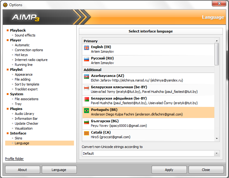 AIMP3 download (v3.50 Build 1224 Beta 1)