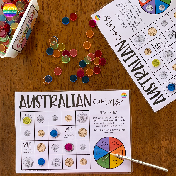 TEACHING AUSTRALIAN MONEY you clever monkey