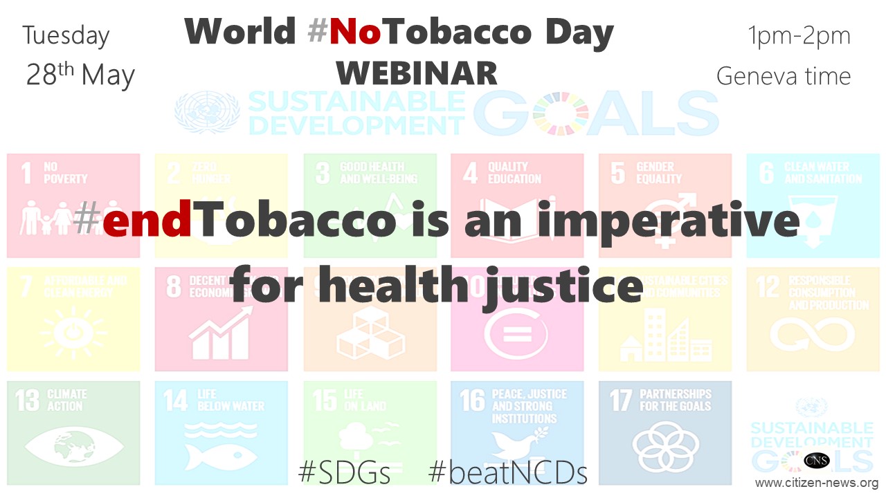 CNS World No Tobacco Day inar EndTobacco is an imperative for