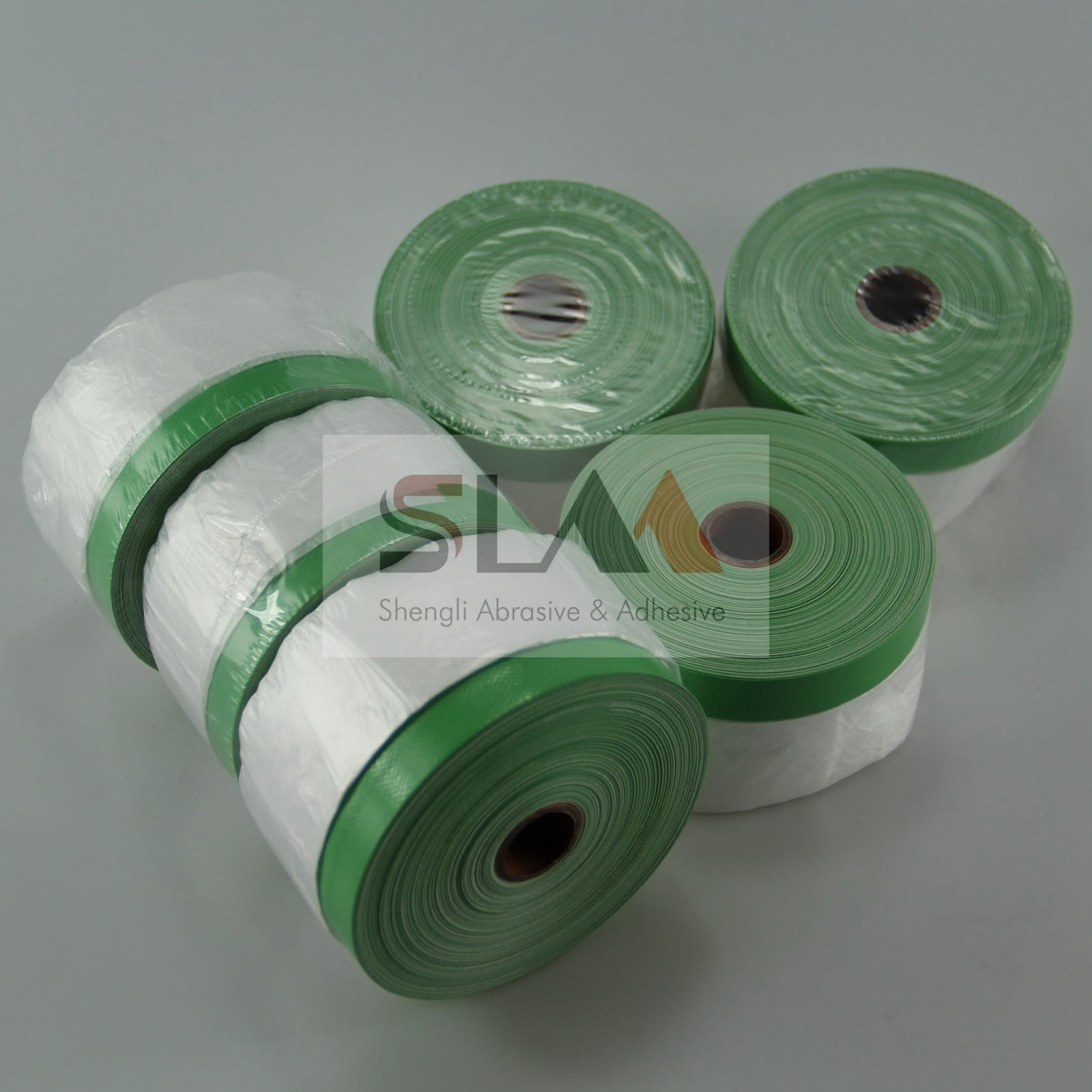Pretaped Masking Film With 70mesh cloth masking tape