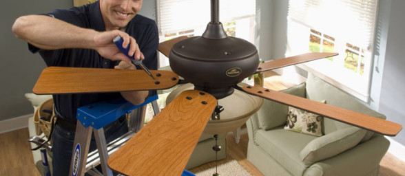 Over How To Put Up A Ceiling Fan