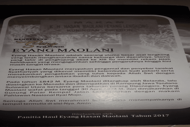 Wafatnya Eyang Hasan Maolani Lengkong Kuningan
