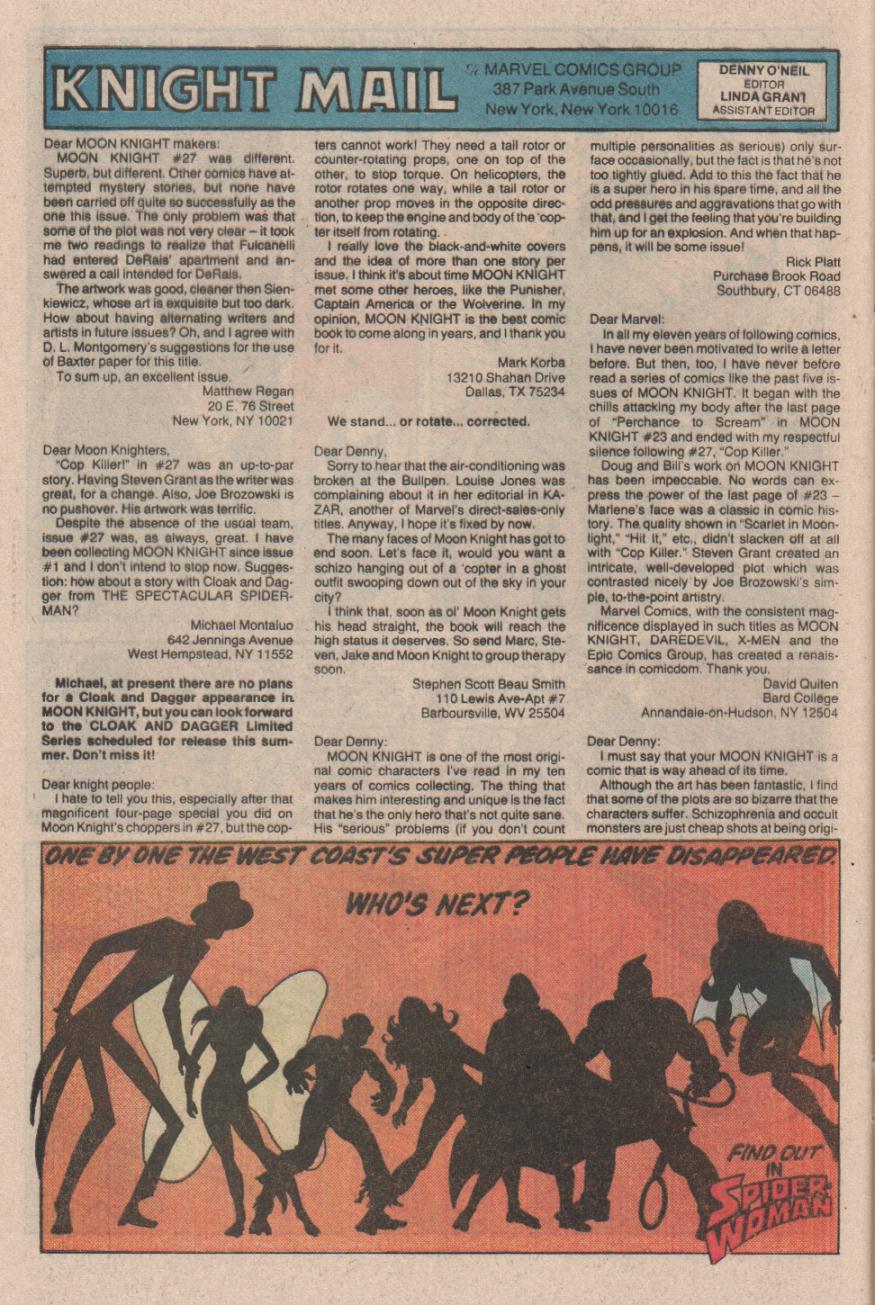Moon Knight (1980) issue 31 - Page 32