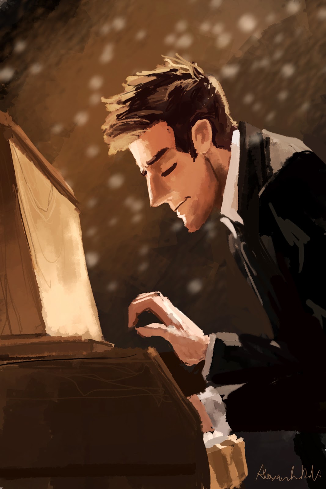 Once Upon a Sketch Mister Piano Man.
