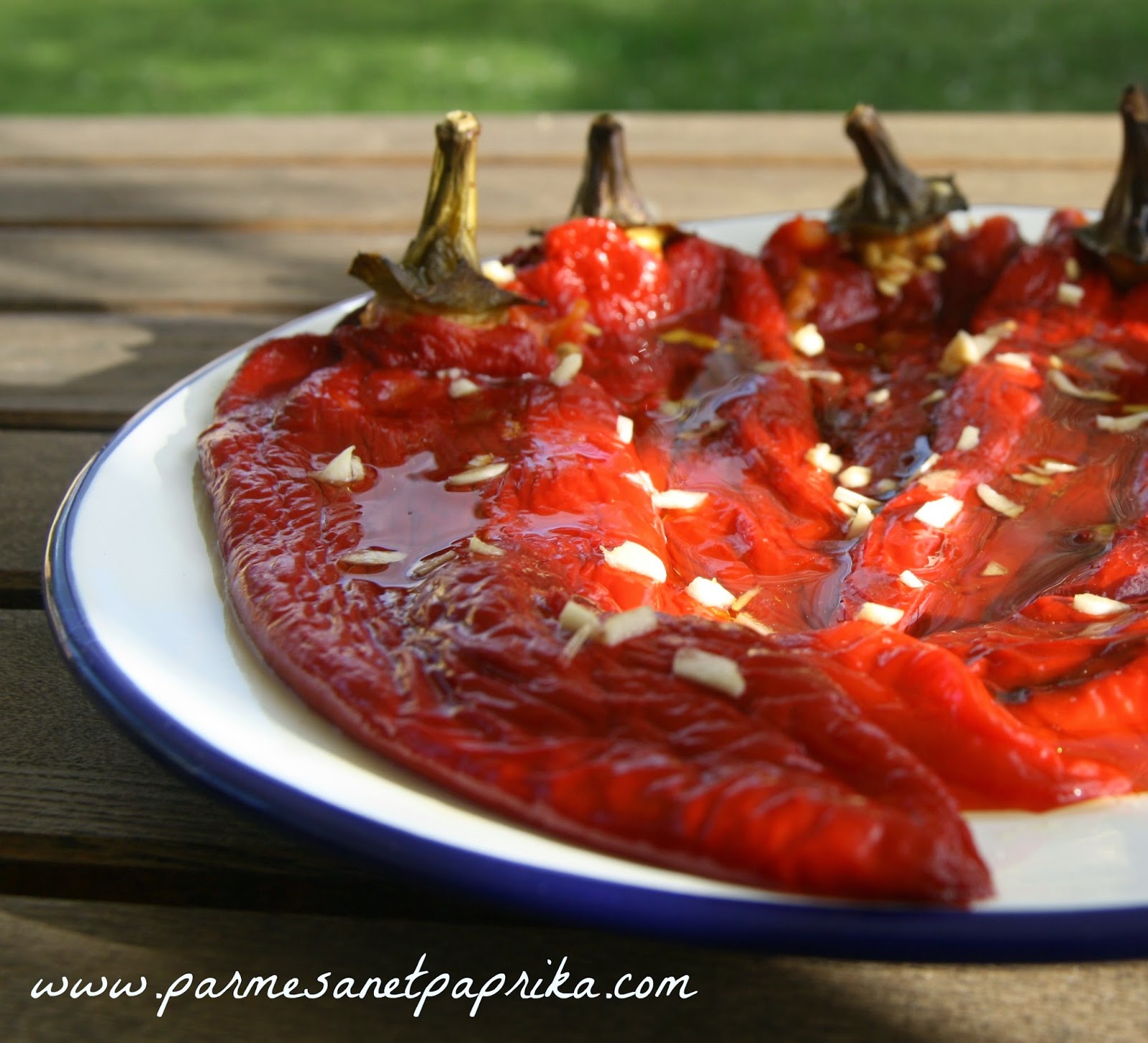 Parmesan Et Paprika Poivrons A L Huile D Olive Vierge Extra Et A L