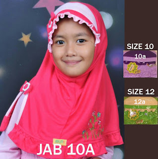 Jilbab Anak Delima Jab 10A Size 10-12