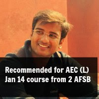 recommended for AEC (L)-Jan 14 course from 2 AFSB recommended for AEC (L)-Jan 14 course from 2 AFSB