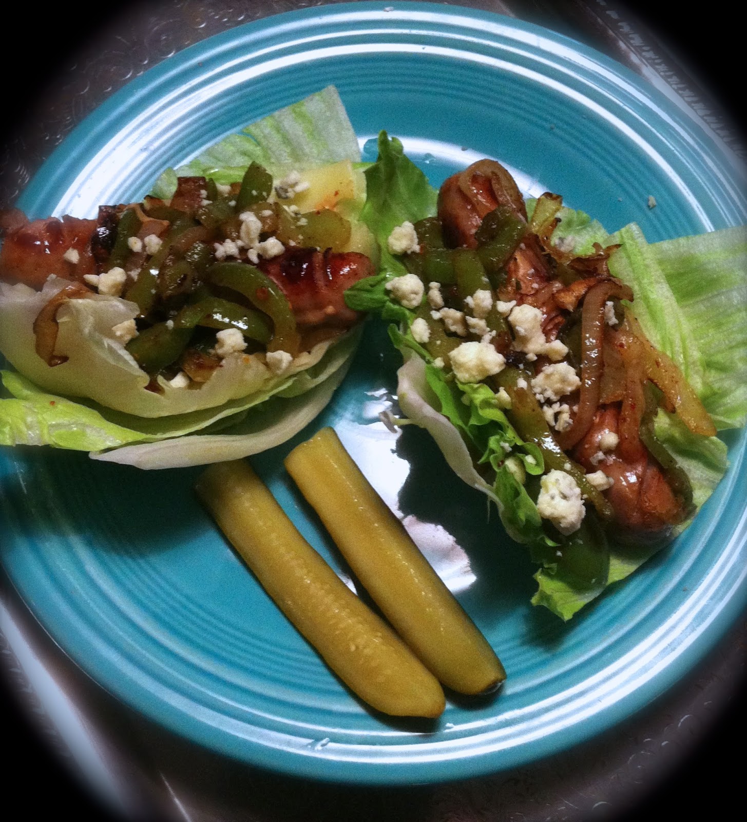 Sew Glorious TonyB's Good Cooking Bratwurst With Lettuce Instead of