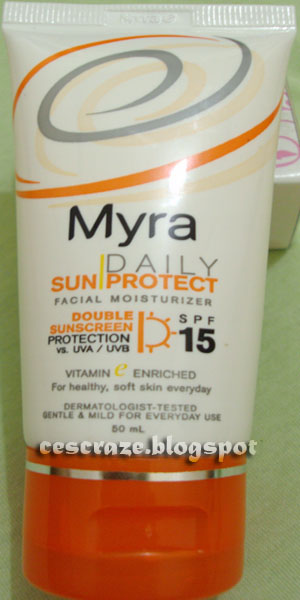 myra e sunblock for face