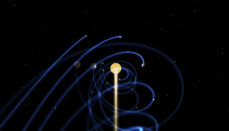 траектория движения планет солнечной системы вокруг солнца. солнце двигается в космосе. солнце двигается в космосе. солнечная система. движение планет солнечной системы.
